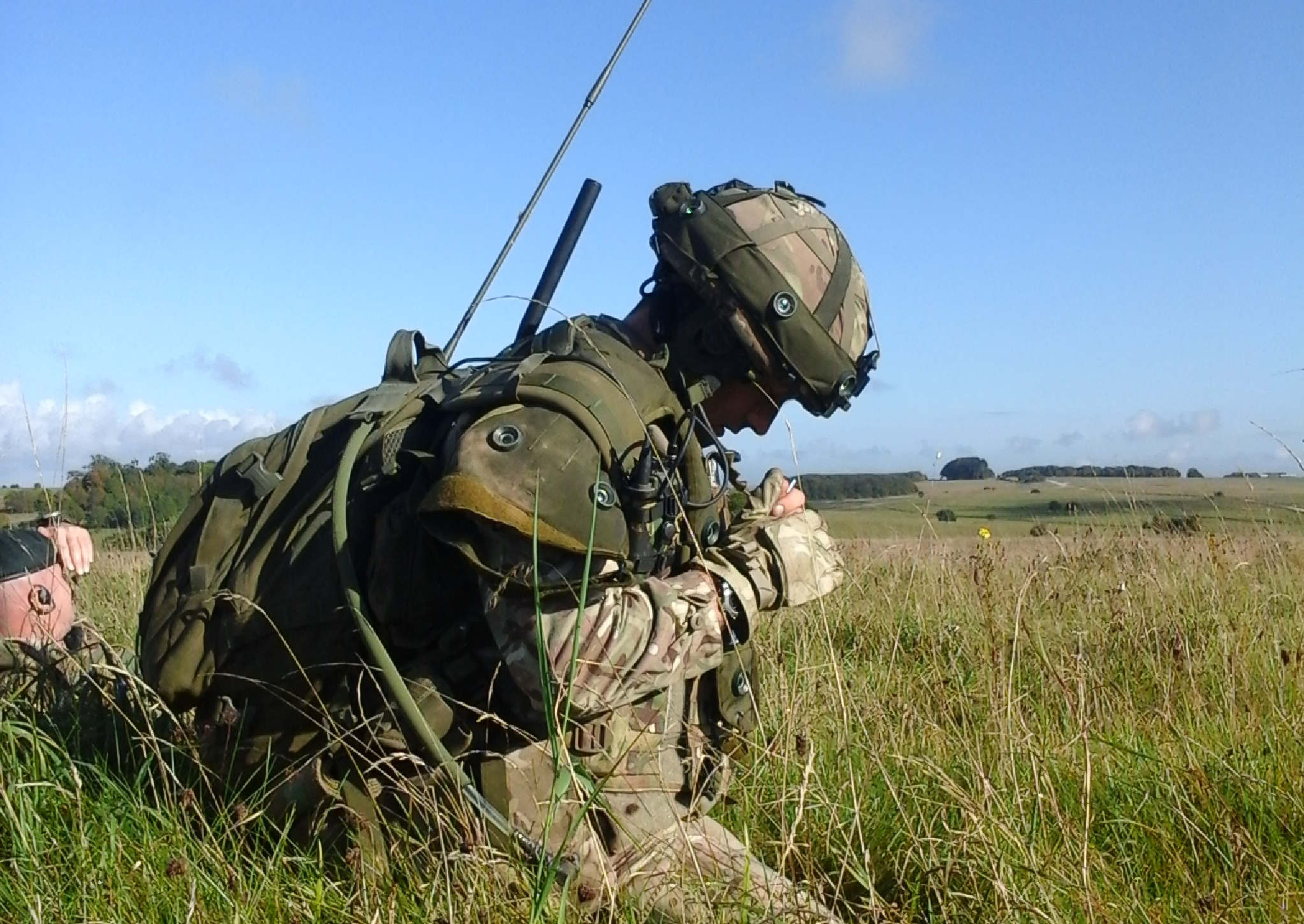 Soldier In Kneeling Position