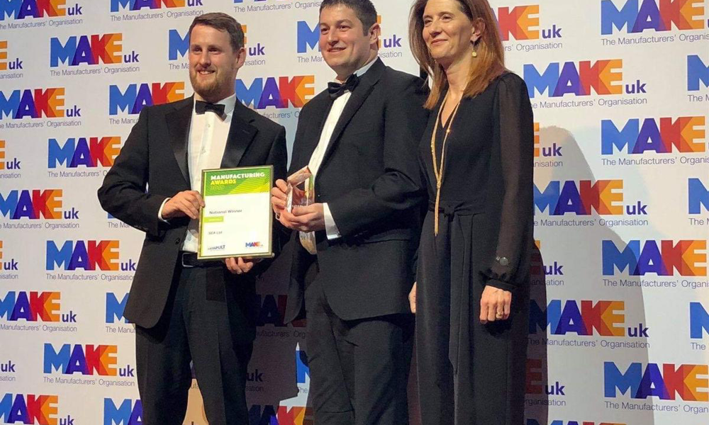 SEA Wins Business Innovation of the Year at National Manufacturing Awards