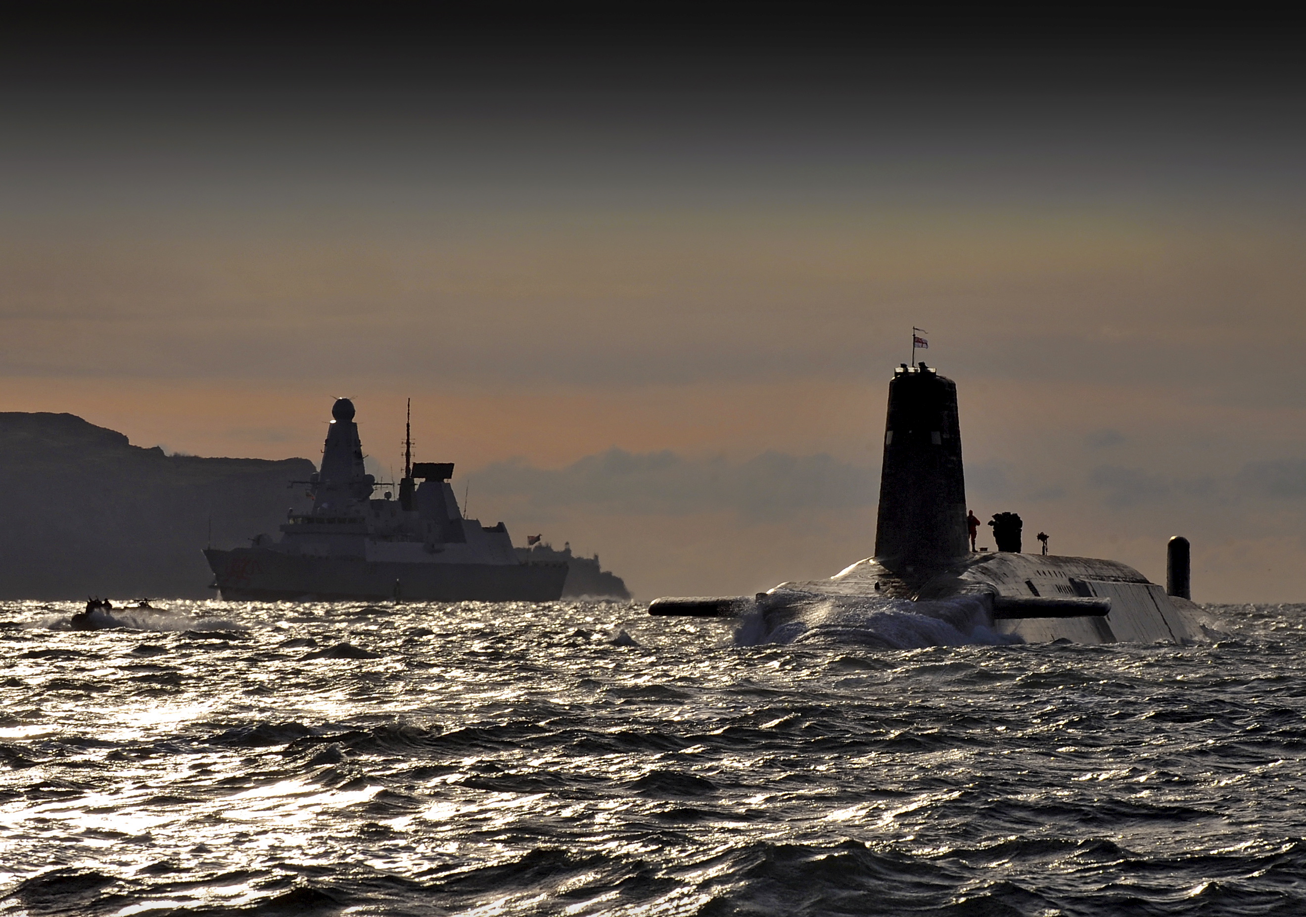 Type 23 Frigate And Astute Submarine