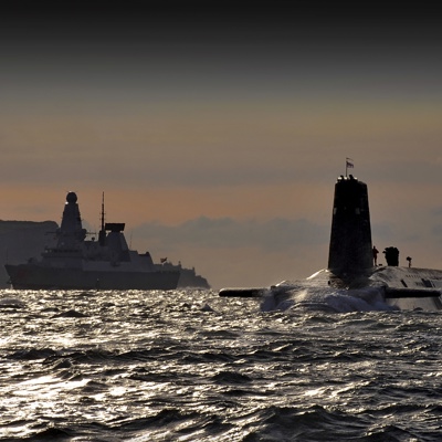 Type 23 Frigate And Astute Submarine