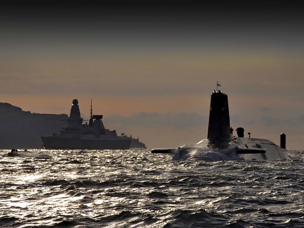 Type 23 Frigate And Astute Submarine