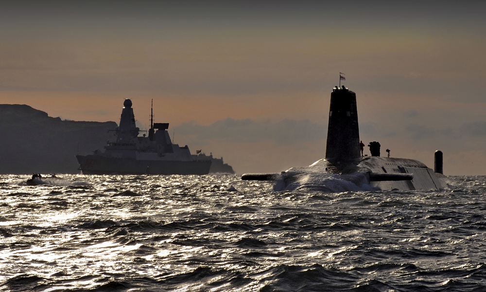 Type 23 Frigate And Astute Submarine
