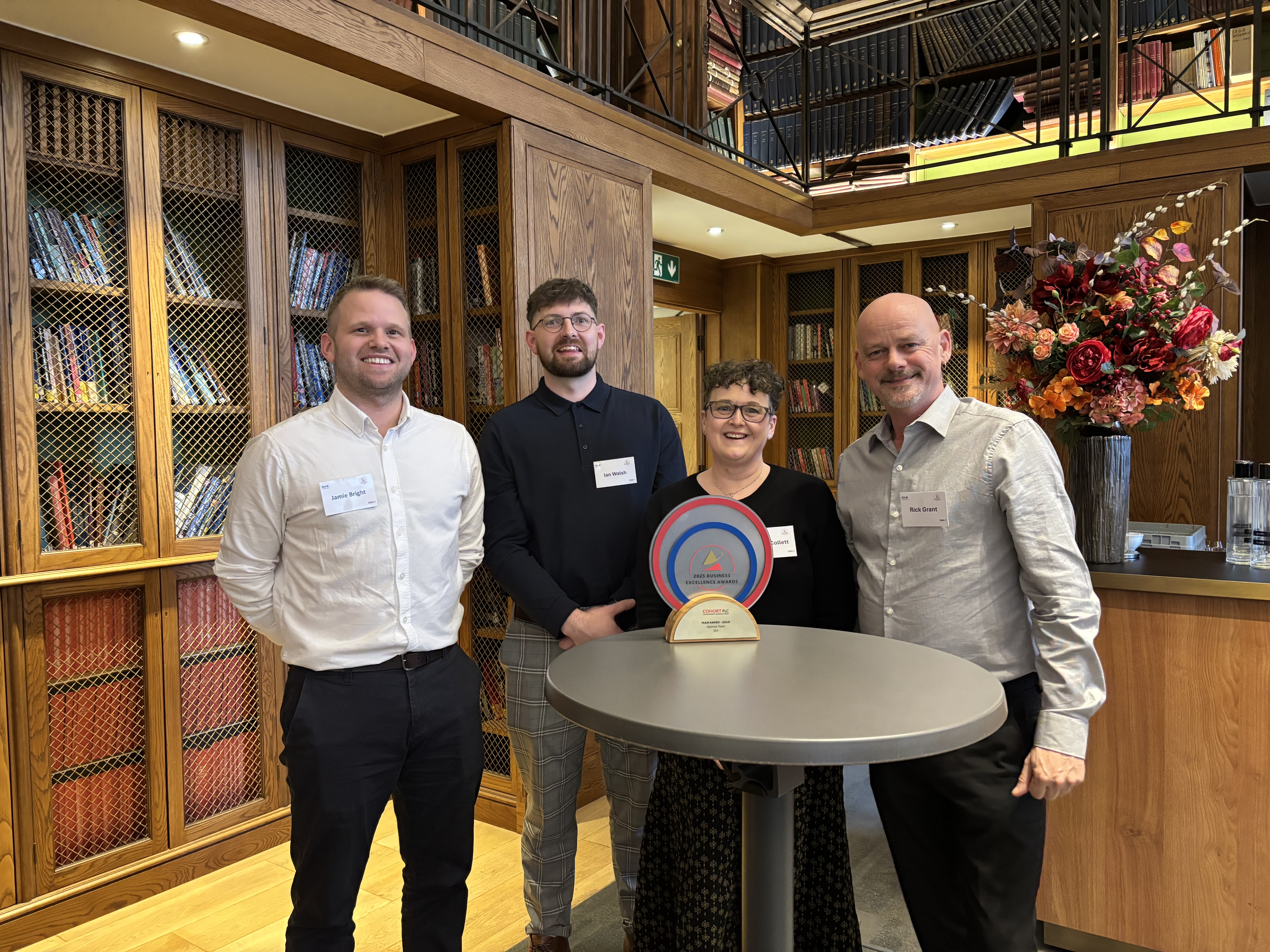 Optimus Team Gold BE Award